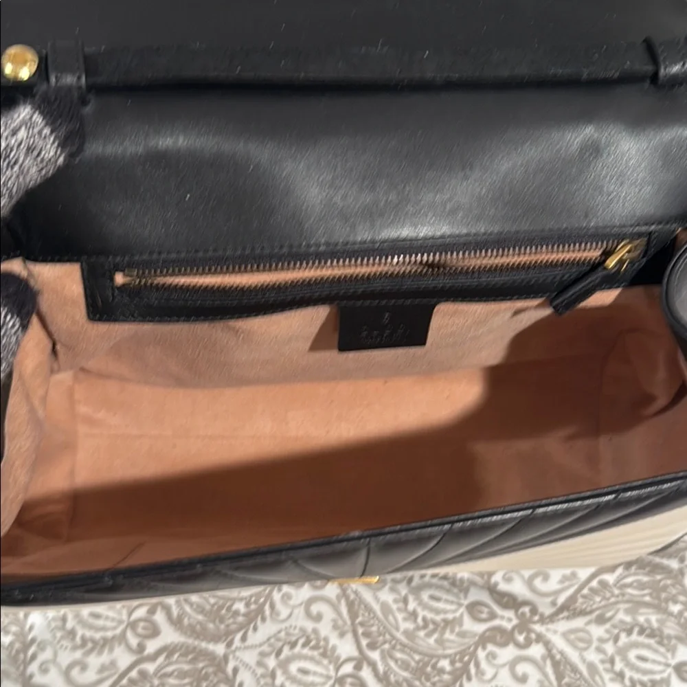 RARE GUCCI QUEEN MARGARET BAMBOO TOP HANDLE BAG - Picture 10 of 16